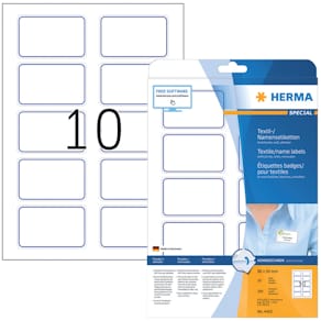 Namensetiketten HERMA, 200 St., 80 x 50 mm, weiß