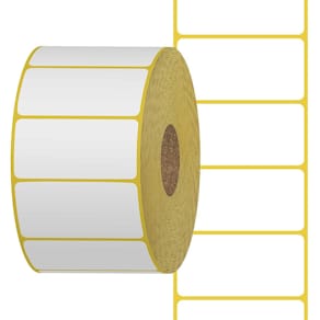 Thermoetikett 50x30mm Kärna 40mm 1100/rl