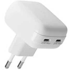 Re-charge Pro - EU Flat Wall Charger 2xUSB-C 25W-W