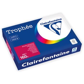 Kopipapir TROPHEE A4 160g rød (250)