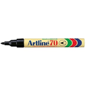 Permanent marker Artline EK70 1,5 mm rund, sort, 12 stk