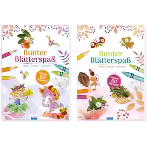Malbuch TRÖTSCH Bunter Blätterspaß, mit Stickern