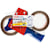 Packtejpshållare TESA + 2st packtejp brun, 50mm
