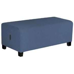 Modulsofa Hizia 2-seter sete u/rygg blå