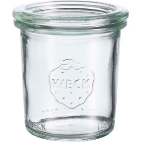 Sylteglas rund Ø60×69 mm, transparent, 12 stk