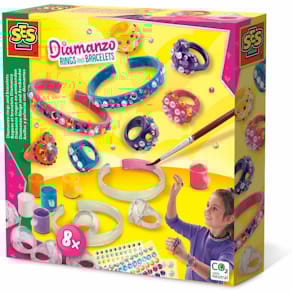 Bastelset SES Creative Diamanzo, Ringe & Armbänder