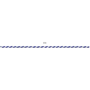 Kordel, 2 mm x 50 m, blau/weiß