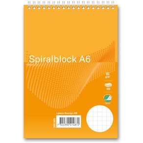 Spiralblock FORMAT A6 60g 100bl rut