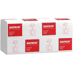 Papirhåndklæder Katrin V-Fold 2-lags, hvid 224x230 mm, 4000 ark