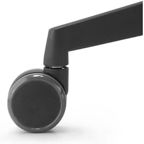 Bürostuhlrollen Dauphin, weich, für harte Böden, Ø 60 mm, schwarz