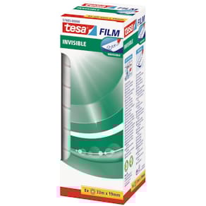 Klebefilm tesa invisible, matt, 8 Rollen, 33 m x 19 mm