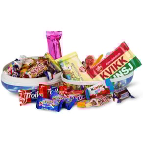 Påskeegg 18 cm Innpakkede Biter 550g