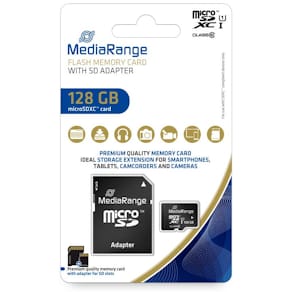 Speicherkarte MediaRange MicroSDXC, schwarz