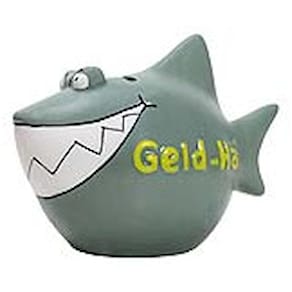 Spardose KCG Hai, klein, graugrün