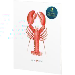 Kreativkarton Rössler Art Print, Hummer, bunt, A4, 320 g/m²