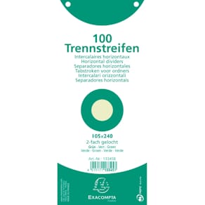 Trennstreifen Exacompta NATURE FURTURE®, 100 St., grün