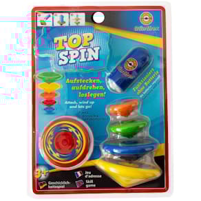 Geschicklichkeitsspiel GÜNTHER Top Spin, 4–8 cm, 5 Kreisel
