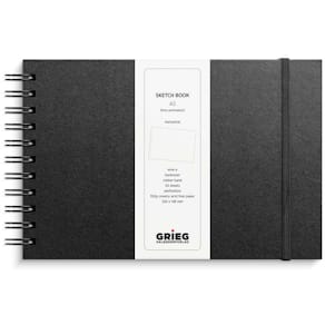 Skriveunderlag Mayland A5 sort, 148x210 mm, 40 stk