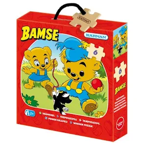 Träpussel Bamse 6 bitar