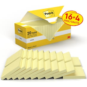 Post-it® Notes Value Pack 76x76mm (fp om 20 block)