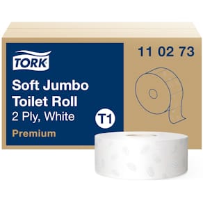 Toalettpapper TORK Jumbo Premium T1, 2-lag, soft, 6/FP