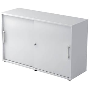 Schiebetürenschrank HAMMERBACHER 1752S RE, weiß, 120x40x74,8 cm