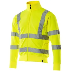 Sweatshirt Med Blixtlås Hi-Vis Gul M