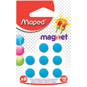 Magneten Maped Office, 10 mm, geassorteerde kleuren, blister van 8 stuks