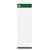 Rugetiketten Leitz, niet-zelfklevend, 5,7 x 19,1 cm, wit, pak van