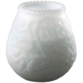 Bloklys hvid voks 60 t brændetid, 6 stk