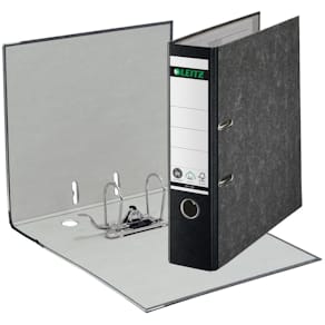 Ordner Leitz Qualitäts-Ordner, Pappe, A4, 8 cm, schwarz