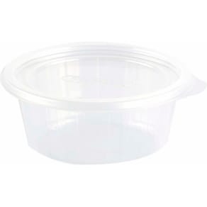 Låg Duni Fixpack rund Ø112, højde 6, transparent PP, 700 stk