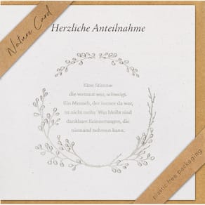 Trauerkarte BSB Nature Card, bunt, 15,5 x 15,5 cm, inkl. Umschlag