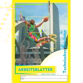 Arbeitsblock PVP, A4, 100 g/m², 20 Blatt