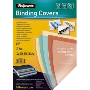 Plastforsider Fellowes transparent 300 µm A4, 100 stk
