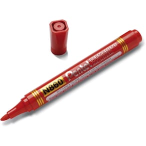 Permanente marker Pentel N860-B, rood