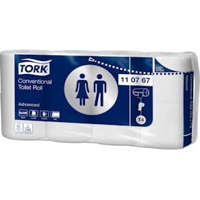 Toilettenpapier Tork T4 Kleinrollen, 2-lag., 64 RL, weiß