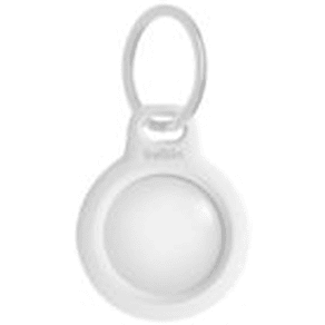 Secure Holder with Keyring - White