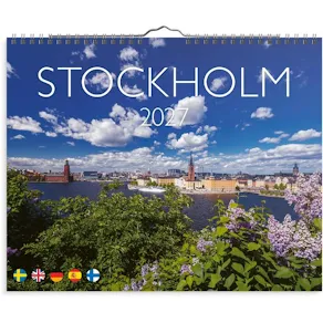 Väggkalender Stockholm 2027