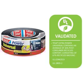 Vävtejp TESA Extra Power 50mmx50m svart