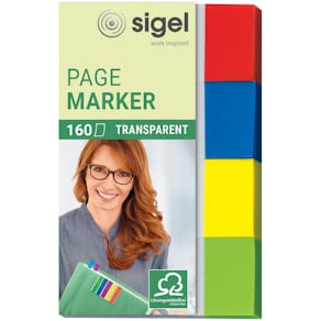 Haftmarker Sigel Index, sortiert