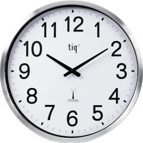Väggur TIQ radiokontrollerat Ø50cm utomhus