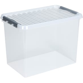 Kunststoffbox helit, 62 Liter, transparent