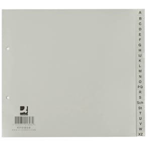 Register Q-CONNECT, für A4, A-Z, 1/2 Höhe