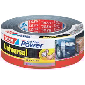 Gewebeklebeband tesa extra Power Universal, silber, 50 m x 48 mm