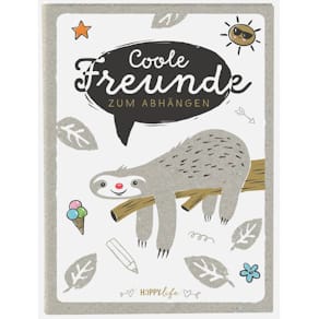 Freundebuch GOLDBUCH Faultier Happylife, A5, 88 Seiten