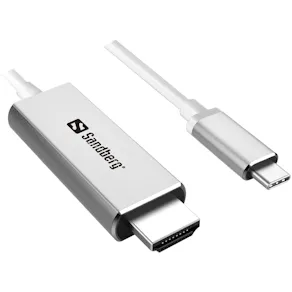 USB-C to HDMI Cable, Silver (2m)