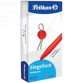 Siegellack Pelikan Packlack 60/10, rot, 10 Stangen