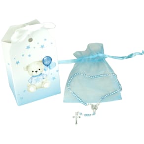Geschenkset Taufe Bär, blau