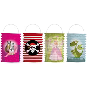 Zuglaterne STYLEX, mit Kerzenhalter, 4-fach sortiert, Ø 15 x 26